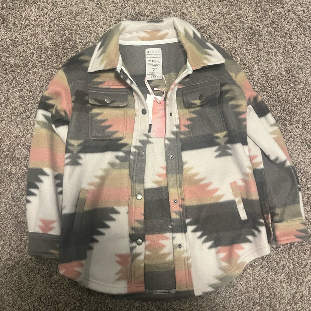 Girls Aztec Shacket